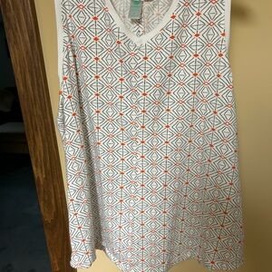 Aventura White Organic Cotton Sleeveless Tank Size M